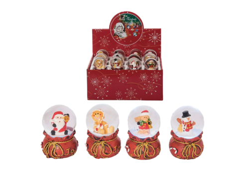  Mini Resin Light Up Snow Globe 