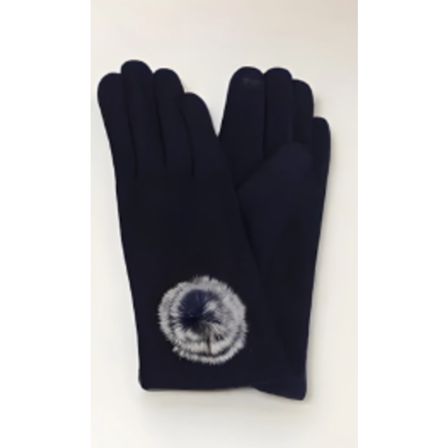 Gloves with Fur Accent
