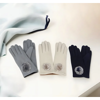 Gloves with Fur Accent