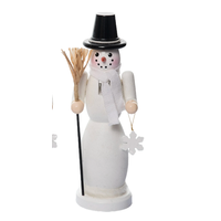 Large Wooden Snowman Nutcracker