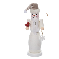 Large Wooden Snowman Nutcracker