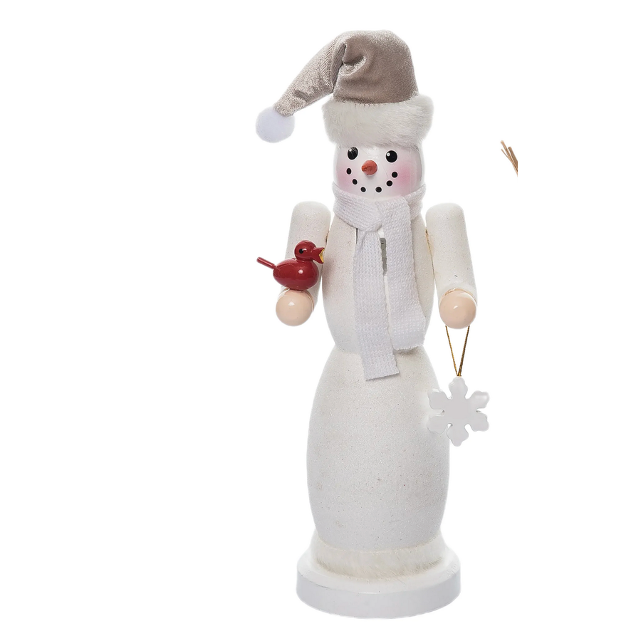 Large Wooden Snowman Nutcracker