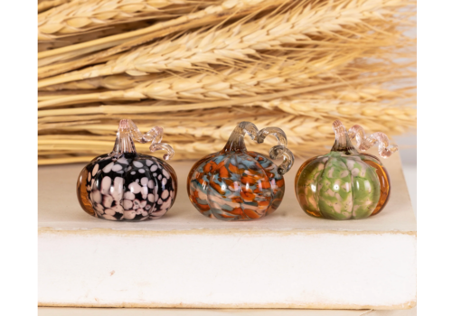 Glass Speckle Pumpkin Mini   Glass Speckle Pumpkin Mini