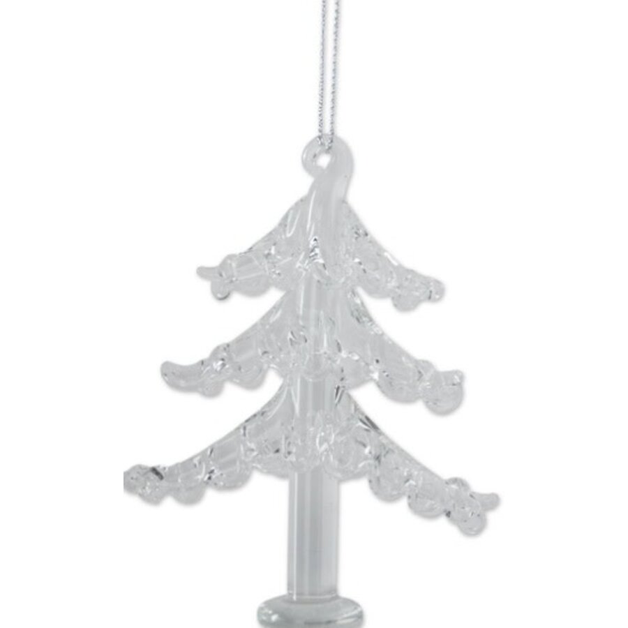 Glass Tree on Base Ornament