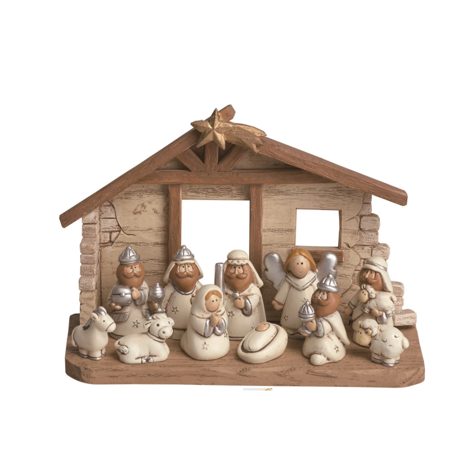 Kids' Nativity with Creche