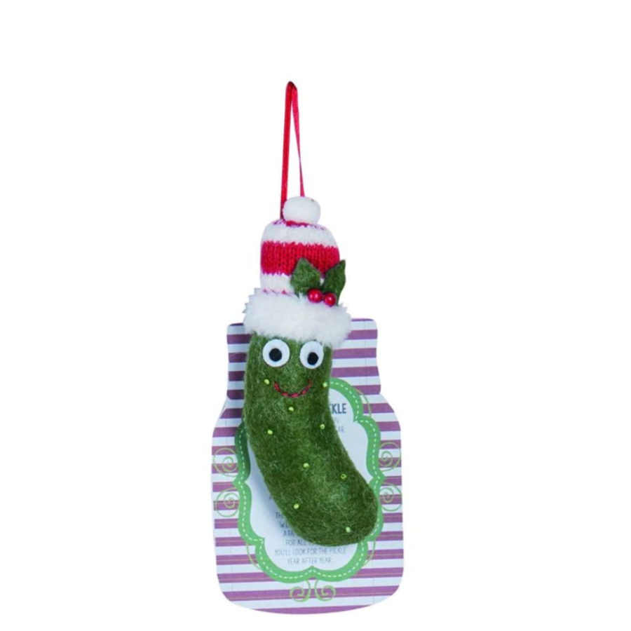 Felt Christmas Pickle Orn