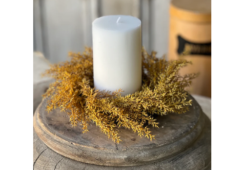  Whickham Wheat Candle Ring Maize 10" 