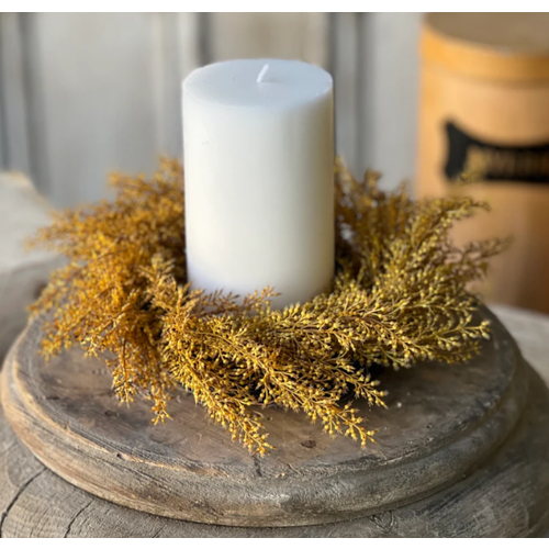  Whickham Wheat Candle Ring Maize 10" 