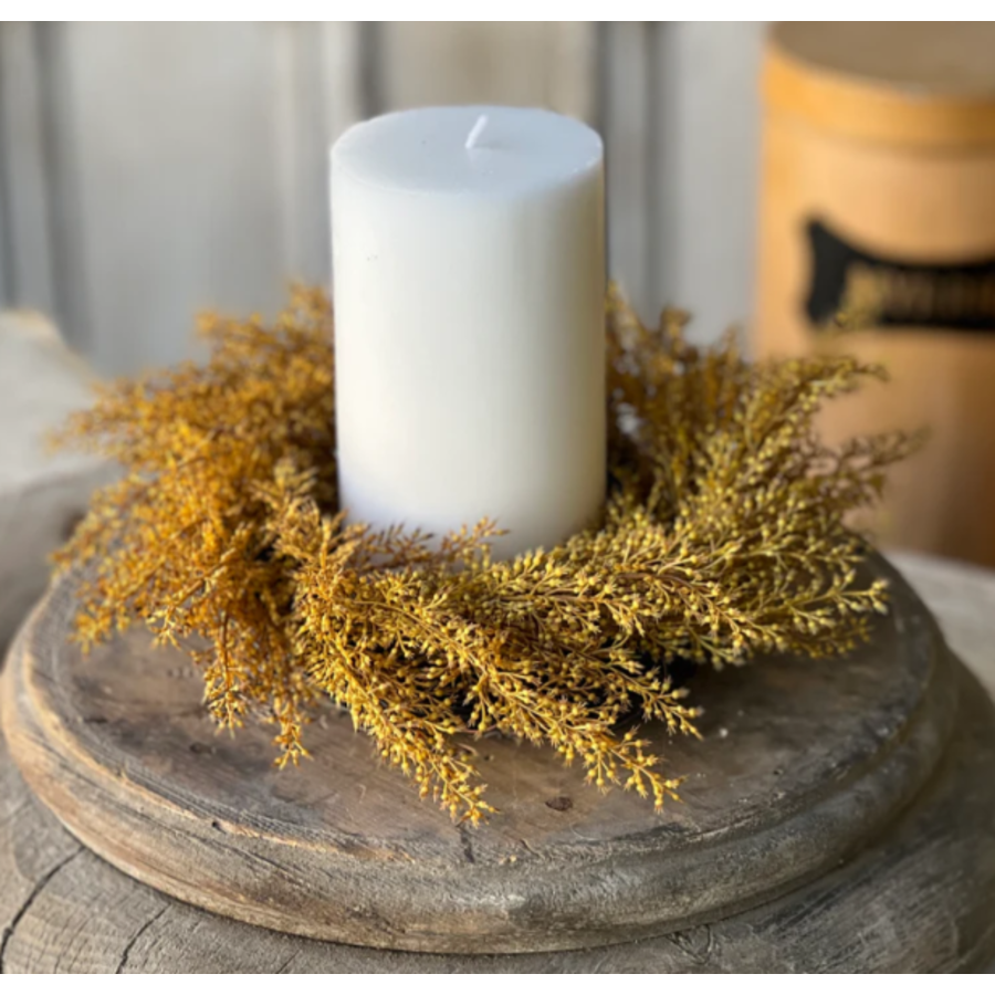 Whickham Wheat Candle Ring Maize 10"