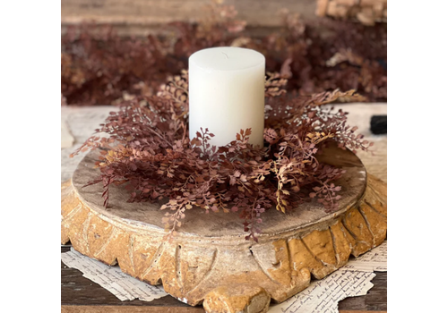  Tattersall Leaves Candle Ring 16" 