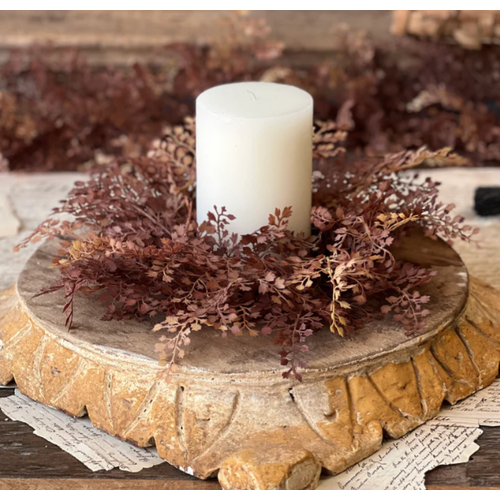  Tattersall Leaves Candle Ring 16" 