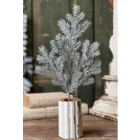 Snowy Sitka Spruce Spray 20"