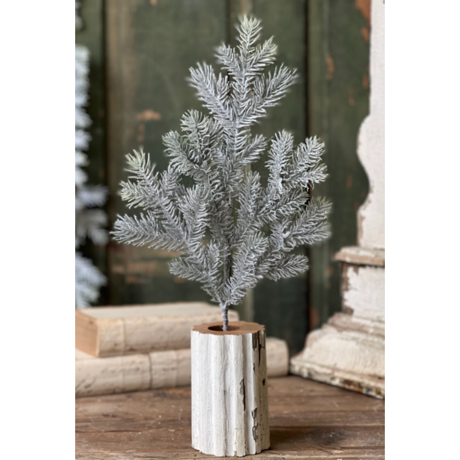Snowy Sitka Spruce Spray 20"