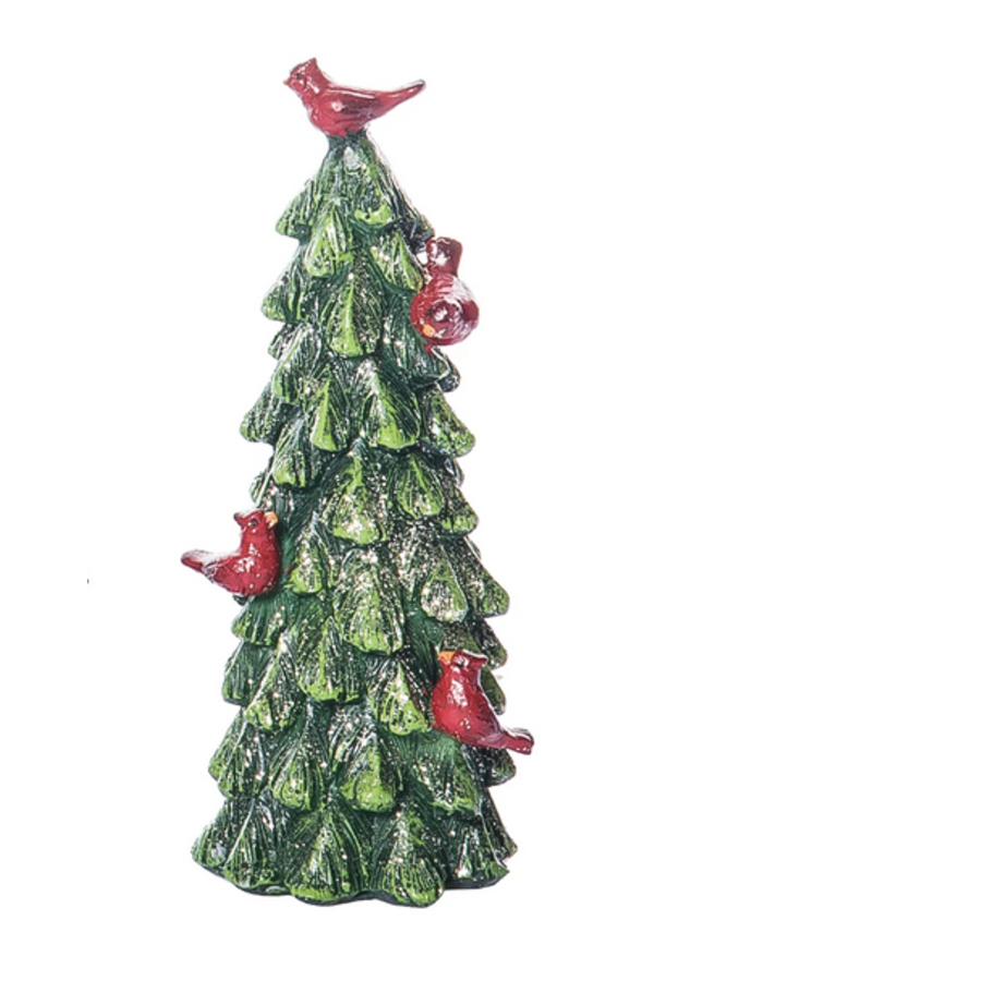 Glitter Cardinal Tree Decor