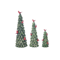 Glitter Cardinal Tree Decor