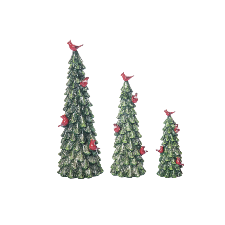 Glitter Cardinal Tree Decor