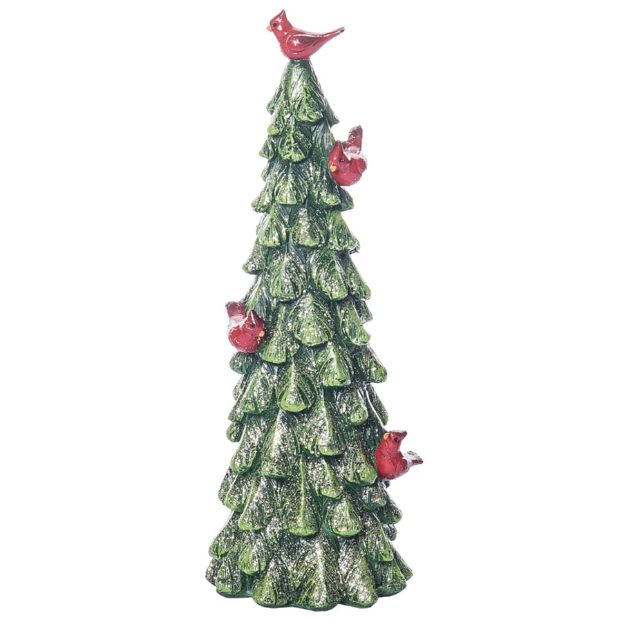 Glitter Cardinal Tree Decor