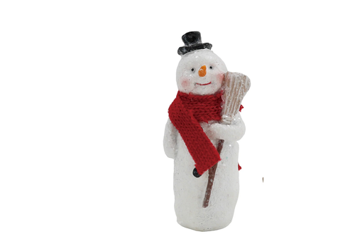  Mini Snowman with Broom 
