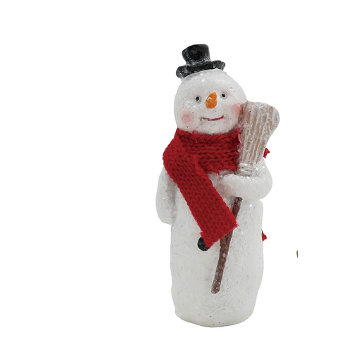  Mini Snowman with Broom 