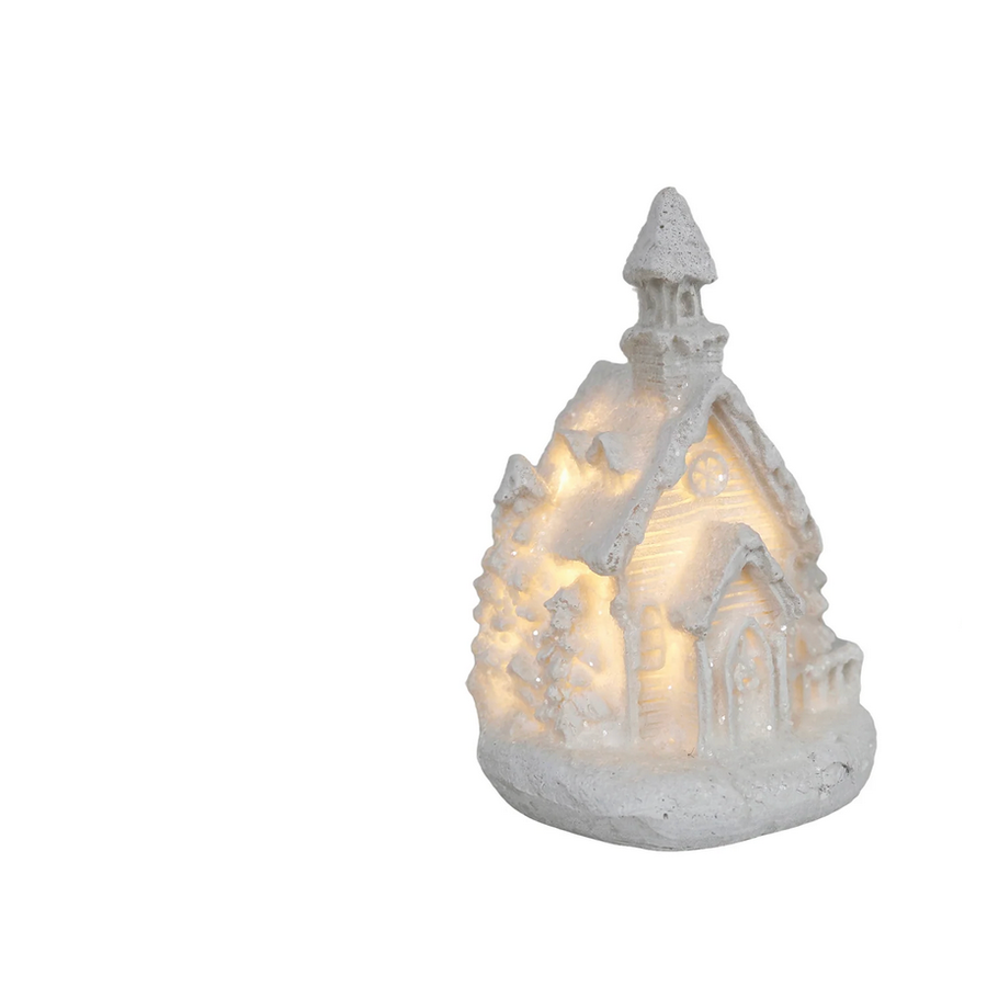 LED White Mini Church