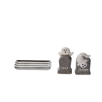 Tombstone Salt and Pepper Set with Plate