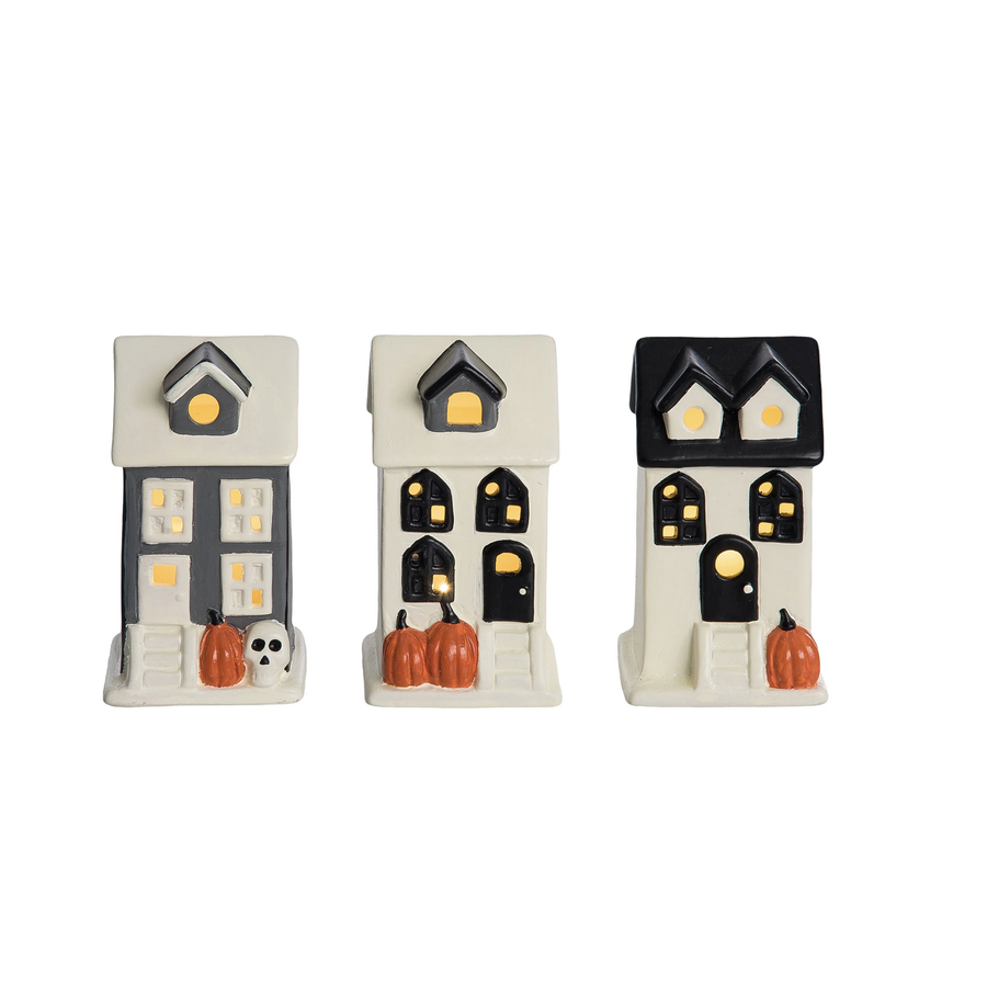 Light Up Halloween House