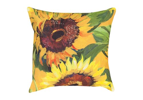 Sunflower Square Pillow 