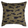 Pumpkin Spice Crows Square Pillow Pumpkin Spice Crows Square Pillow