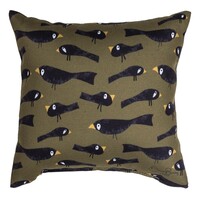 Pumpkin Spice Crows Square Pillow