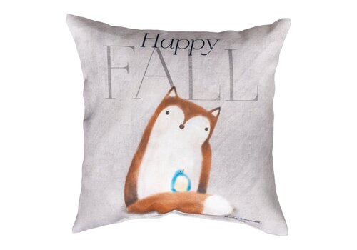 Happy Fall Square Pillow   Happy Fall Square Pillow
