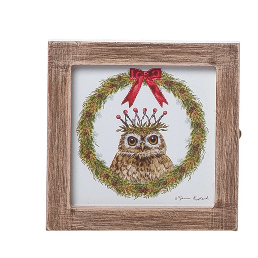 Holiday Owl Frame