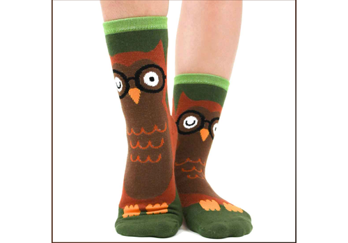 Foot Traffic Socks Owl Slipper Socks 