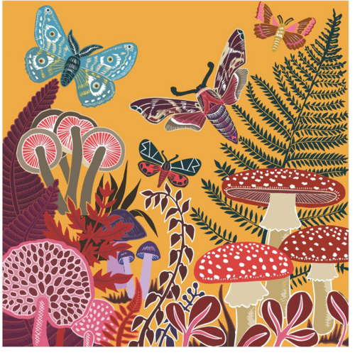  Paper Products Design Autumn Forest Beverage Napkins 