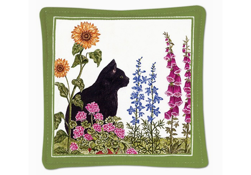 Alice's Cottage Spiced Mug Mat Cat in Garden 