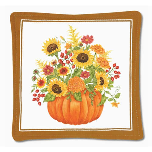  Alice's Cottage Spiced Mug Mat Pumpkin Bouquet 