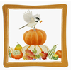Alice's Cottage Spiced Mug Mat Fall Chickadee