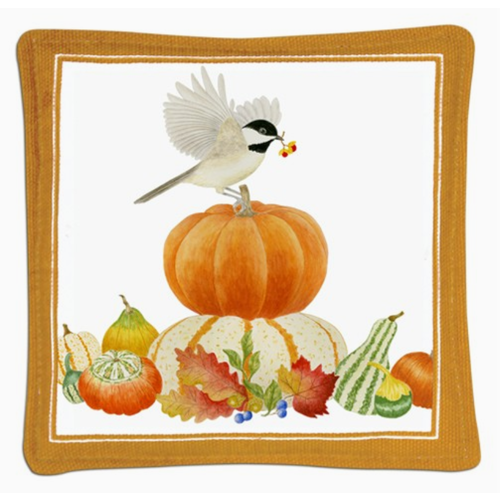  Alice's Cottage Spiced Mug Mat Fall Chickadee 