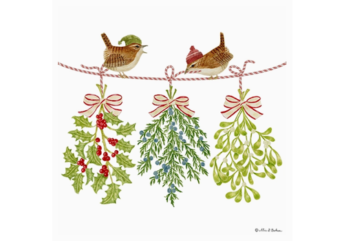  Alice's Cottage Flour Sack Towel Winter Swag 