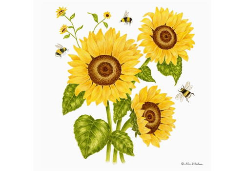  Alice's Cottage Flour Sack Towel Sunflowers Unpackaged 