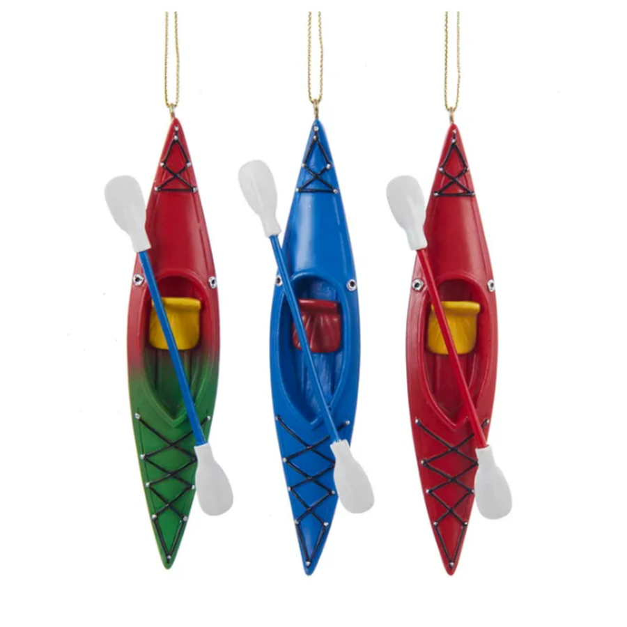 Kayak Ornament Resin