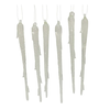 Kurt Adler Glass Icicle Ornament 6PC 6.69"