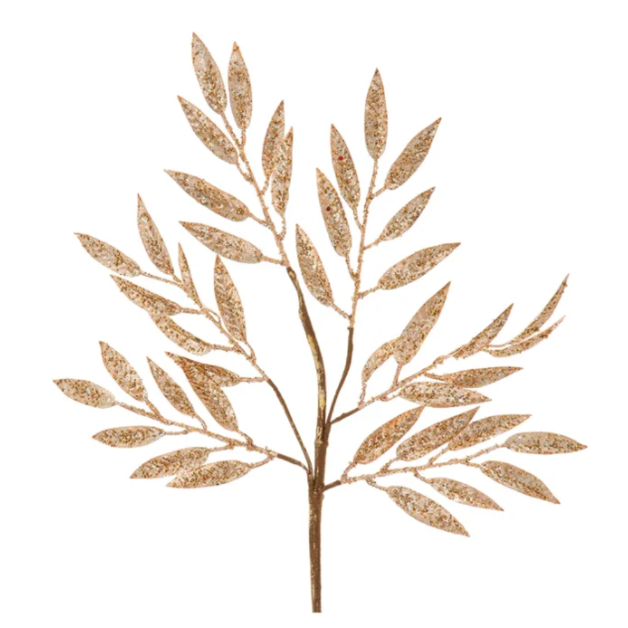Leaf Spray Champagne 25"