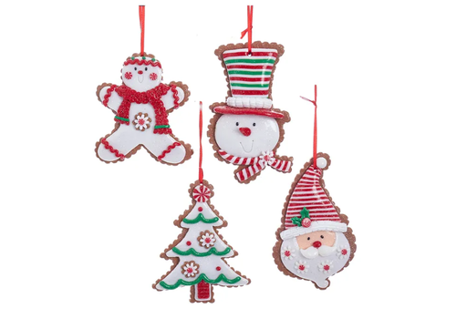  Kurt Adler Gingerbread Cookie Ornament 
