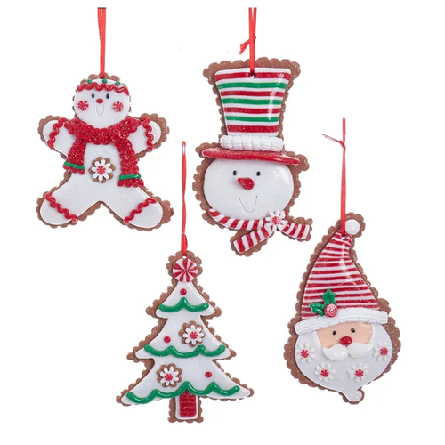  Kurt Adler Gingerbread Cookie Ornament 