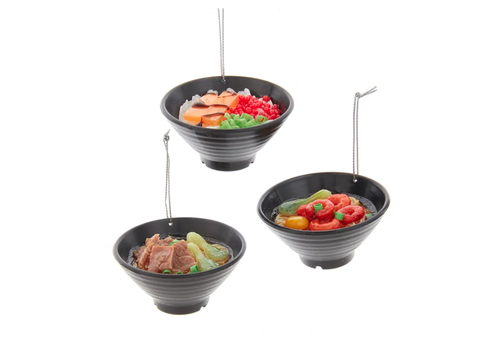  Kurt Adler Rice Noodle Bowl Ornament 