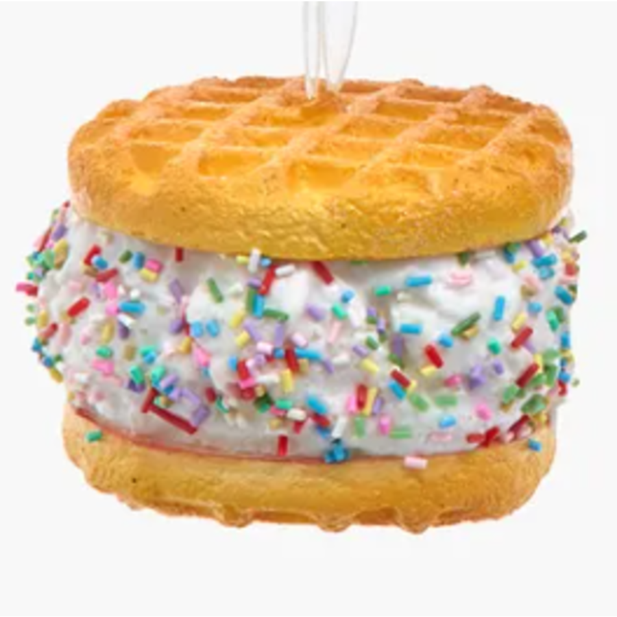 Waffle Ice Cream Sandwich Ornament