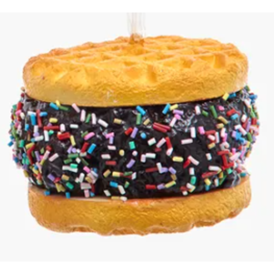 Waffle Ice Cream Sandwich Ornament