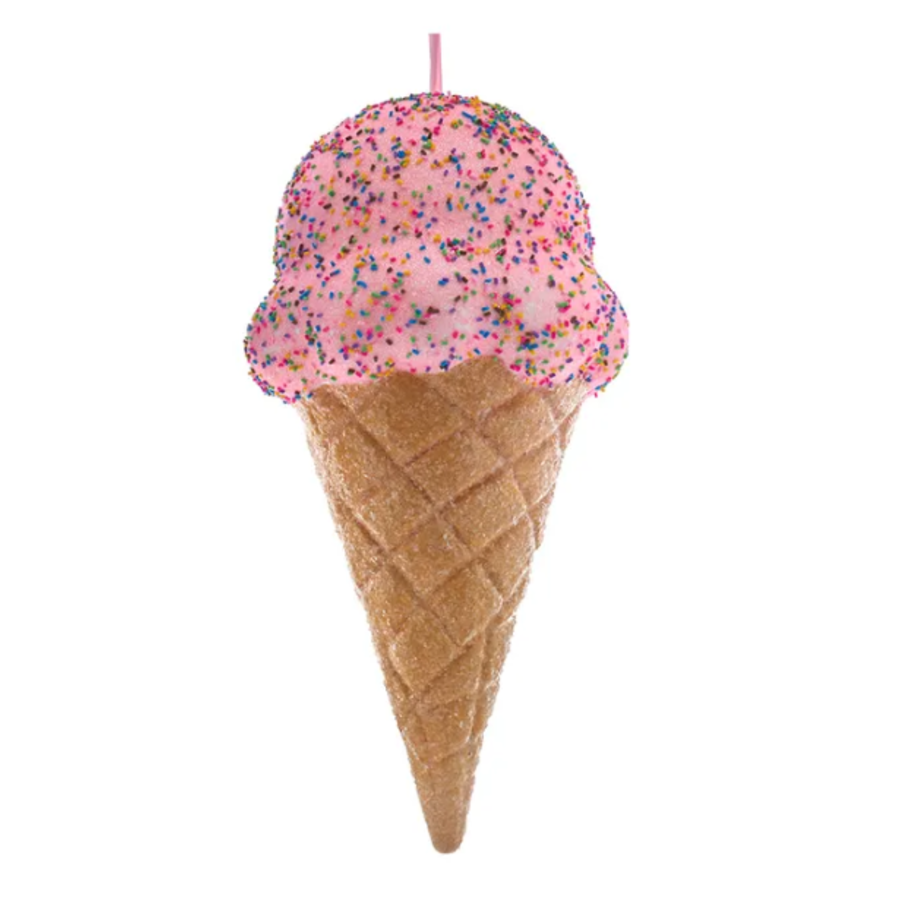 Large Ice Cream Cone Ornament