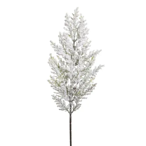  25" Glittered Cedar Spray 