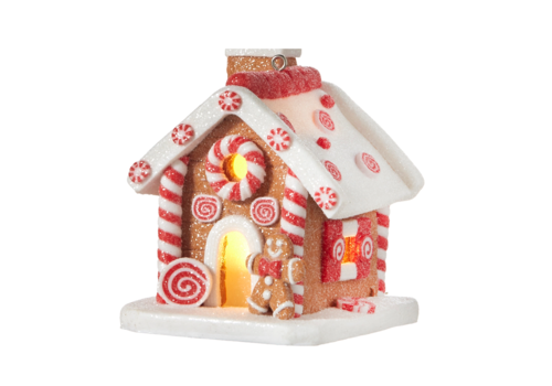  3.25" Lighted GBread House Orn 